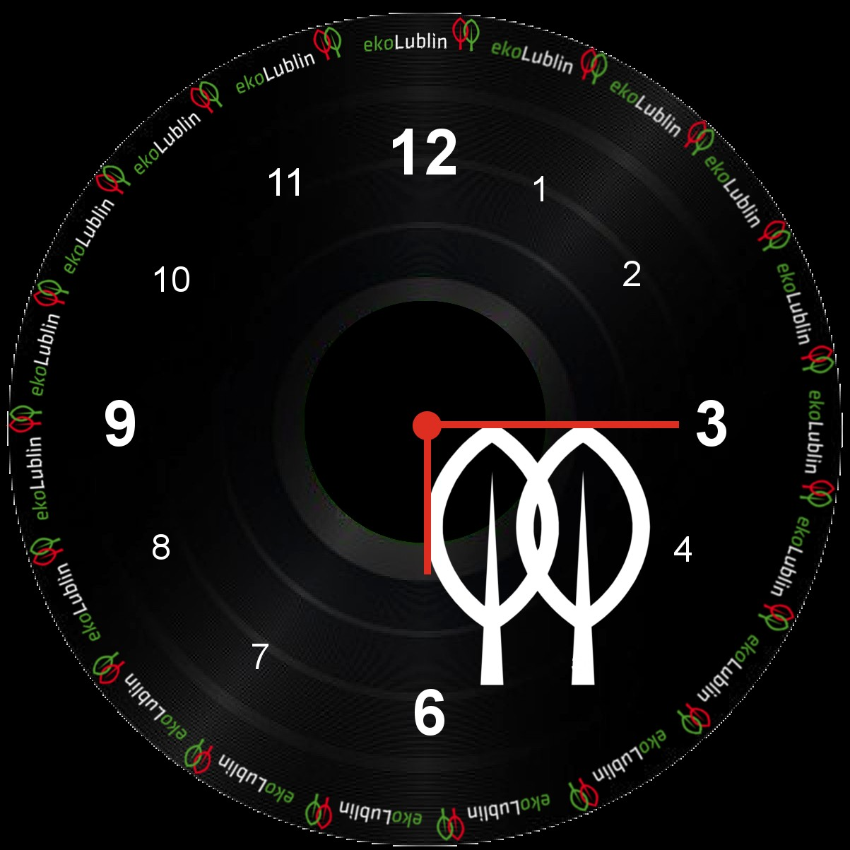 6. Zegar ścienny (wg. wzoru) Zegar kwarcowy wykonany z oryginalnej płyty winylowej z naklejką/tarczą wg własnego projektu.