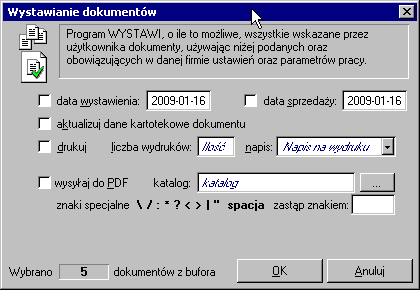 3 36 Podręcznik użytkownika Faktura określonym w ustawieniach programu systemem numerowania. Pozostałe dane dokumentów nie ulegają zmianie.