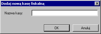 4 16 Podręcznik użytkownika Faktura przycisk Usuń Umożliwia usunięcie kasy z listy wyboru. lista wyboru Nazwa kasy Rys. 4-13 Okno dodawania kasy fiskalnej.
