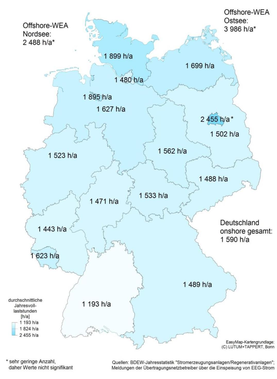 Czasy dla poszczególnych prowincji w Niemczech pokazuje mapa obok. To są realia!