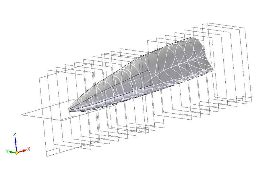 BudoWA modelu układu WlotoWeGo SIlNIKA F-100-PW-229... 57 stępne są jedynie podstawowe funkcje programowe modelowania 3d. Brak jest możliwości budowy obiektów bardziej skomplikowanych.