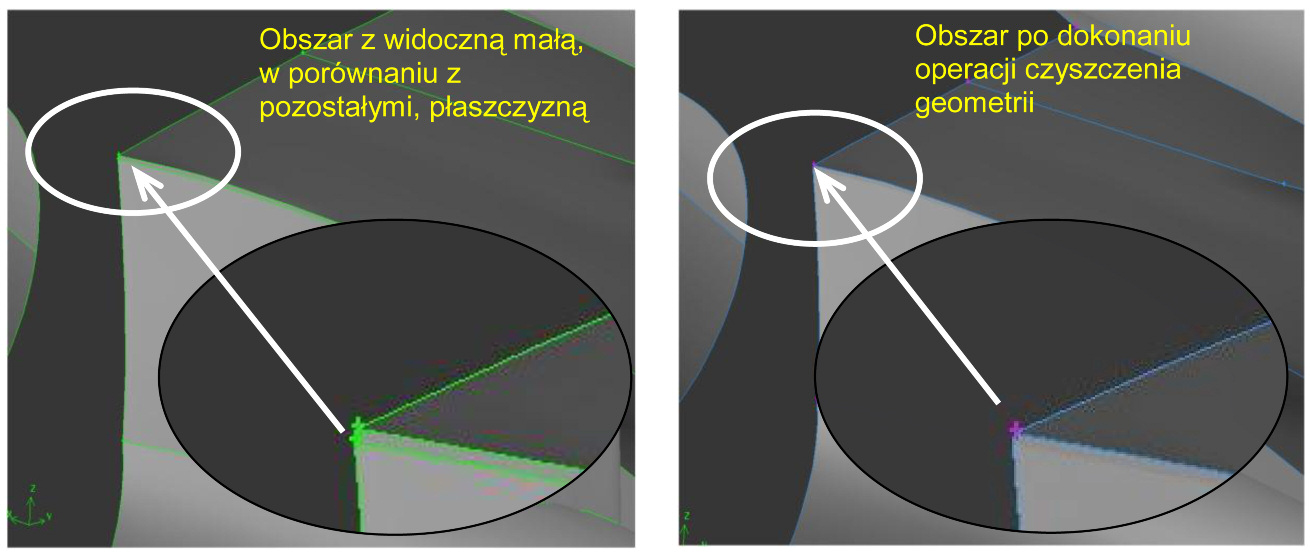 BudoWA modelu układu WlotoWeGo SIlNIKA F-100-PW-229... 59 menty wykonując tak zwany etap czyszczenia wirtualnego obiektu (ang. virtual clean up ).