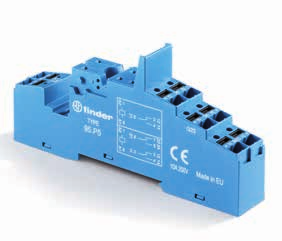 SERI 95 Gniazda i akcesoria dla przekaźników Serii SERI 95.P5 Patrz strona 12 Moduł Gniazdo Przekaźnik Opis Mocowanie kcesoria 99.02 95.P3.