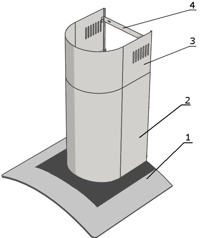 4- listwa montażowa do maskownicy 5- dwa kołki rozporowe 10x50 mm z wkrętami 6- dwa kołki rozporowe