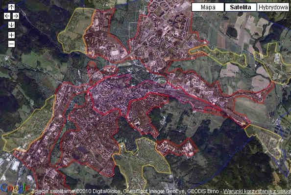 - etapy realizacji Projektu Lokalizacja źródeł ciepła w obszarze rozpatrywanych gmin granica gminy źródło danych: - Centr. Ośr. Dokument. Geodez. i Kartograf.- Państw.