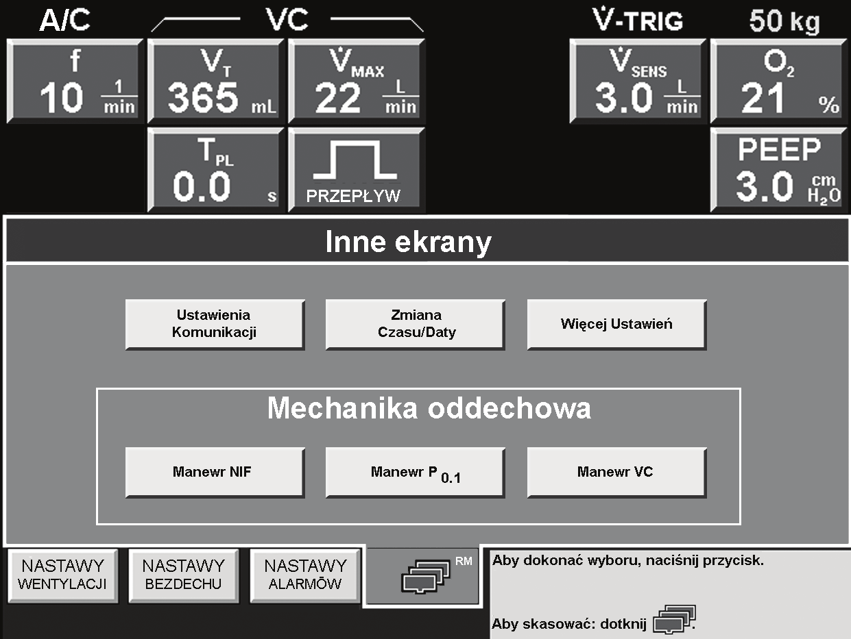 Dostęp i używanie Kiedy wprowadzone jest żądanie manewru NIF, P 0.