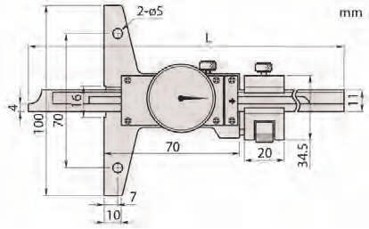 527-301-50 Nr L mm Waga g Cena 527-301-50 0-150 mm ±0,05 mm 260 280 193,00 527-302-50 0-200 mm ±0,05 mm 310 300 210,00