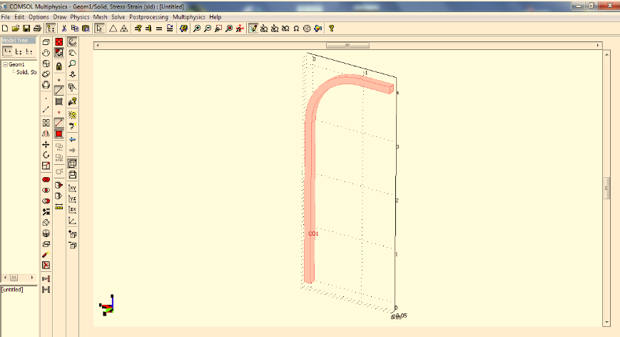 Model wykonany za pomocą programu CATIA został zaimportowany do