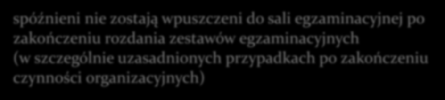 po I części sprawdzianu udają się na przerwę do wyznaczonych miejsc gdzie pozostają pod opieką nauczycieli