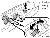 Funkcja bezpieczeƒstwa: Podczas automatycznego zamykania okna, gdy pomi dzy szybà a ramà okna pojawi si przeszkoda, szyba zatrzymuje si i pozostaje otwarta do po owy.