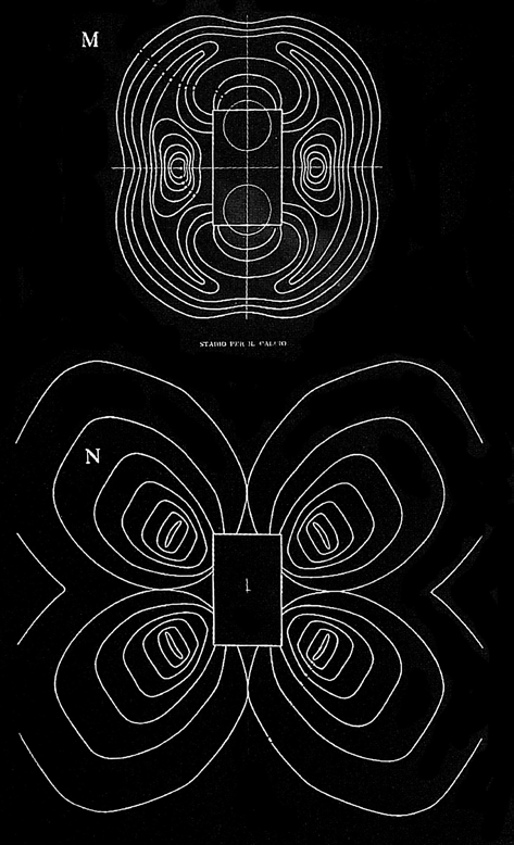 PROJEKTOWANIE PARAMETRYCZNE ORAZ PARAMETRYCZNE NARZĘDZIA CYFROWE... a) b) Ryc. 16 a-b. Luigi Moretti, projekt stadionu sportowego, XII Triennale Sztuki, Mediolan 1960, źródło: D. Davis [4] Fig.