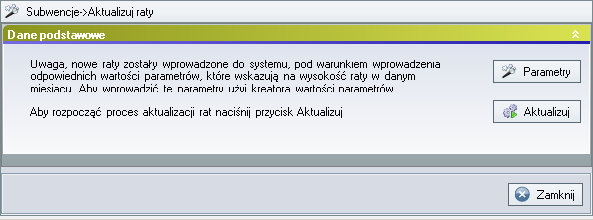 Aktualizacja rat. Aby wyliczyć ratę przypadającą np.