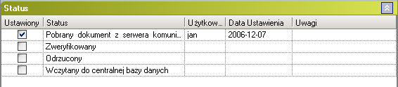 Do skorygowania oznacza, że sprawozdanie wymaga korekty, Wysłano żądanie korekty status nadawany automatycznie przez system w momencie wysłania żądania korekty do jednostki samorządu terytorialnego.