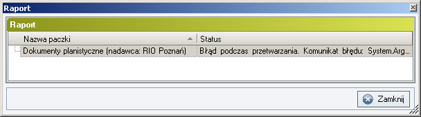 podrozdział Podgląd wiadomości w formacie XML), Usuń usuwa wskazaną wiadomość. Rysunek 81. Pasek narzędzi nad oknem Elementy źle przetworzone 5.4.7.