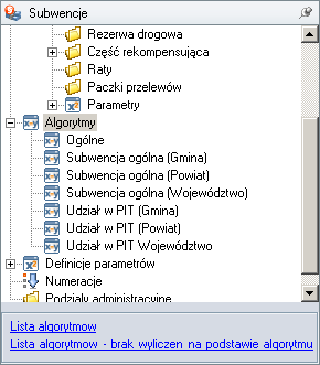 7.3. Algorytmy 7.3.1. Dane ogólne o algorytmach Algorytm definiuje sposób wyliczenia pewnej wartości na podstawie innych wartości znajdujących się w systemie.