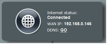 Niedostępny Internet. Sprawdź, czy router może nawiązać połączenie z adresem IP sieci WAN usługodawcy internetowego.