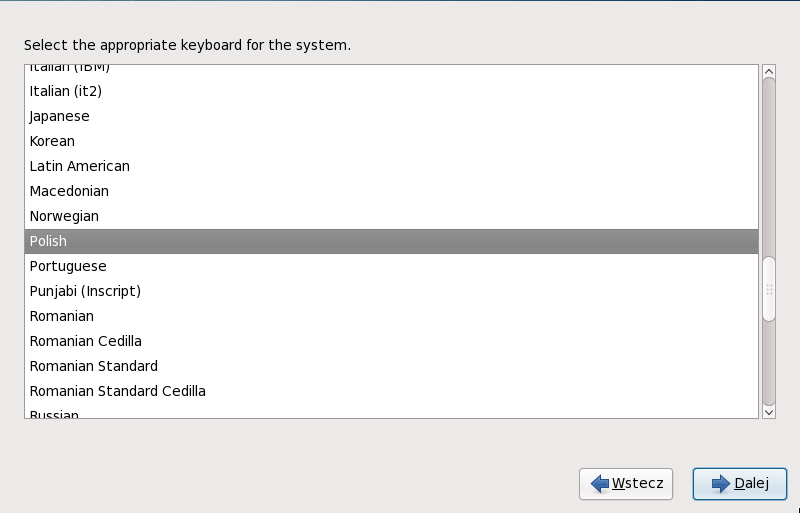 Rysunek 5. Keyboard Configuration 10.