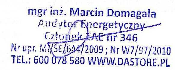 1. Strona tytułowa audytu energetycznego 1. Dane identyfikacyjne budynku 1.1 Rodzaj budynku 1.