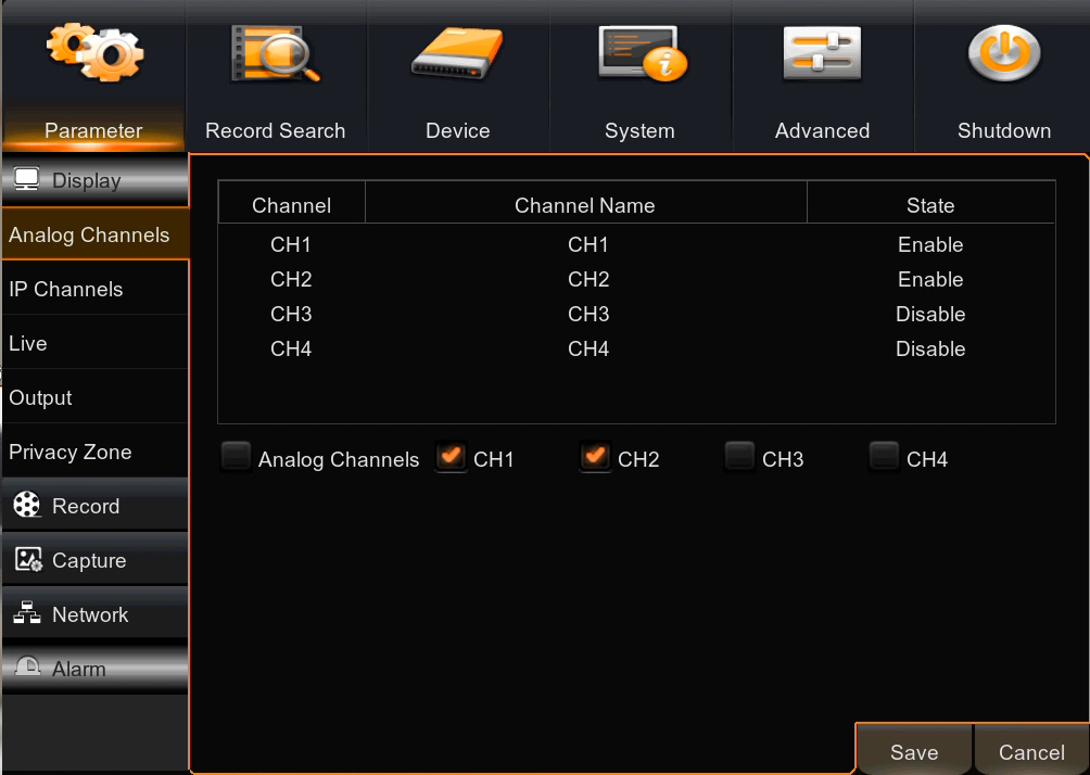 NHDR-5104AHD, NHDR-5108AHD, NHDR-5116AHD User's manual (short) ver. 1.0 DVR MAIN MENU 3.7. Language changing This chapter gives the instruction how to change the language in the NHDR-5000 series DVR.