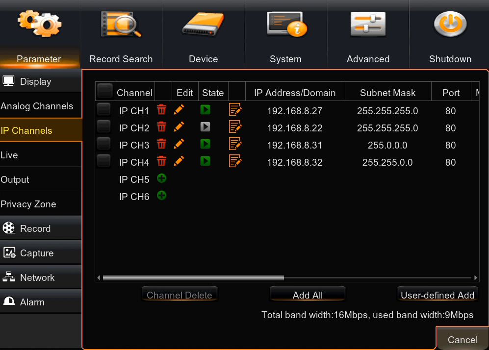 NHDR-5104AHD, NHDR-5108AHD, NHDR-5116AHD User's manual (short) ver. 1.0 DVR OPERATING 4. Press the 4 button to open the language list.