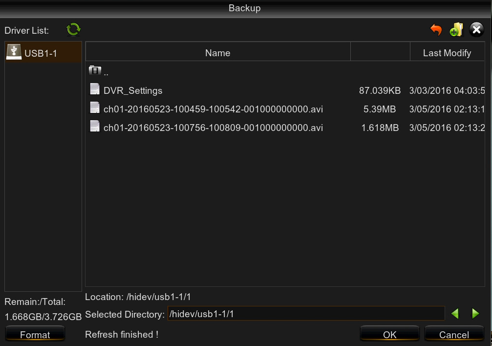 NHDR-5104AHD, NHDR-5108AHD, NHDR-5116AHD User's manual (short) ver. 1.0 DVR MAIN MENU 4.1.4. Creating video clip One of the available method of backup recordings is to create video clip.