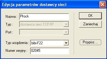 7.Konfiguracja urządzeń systemu bibinet 7.2 