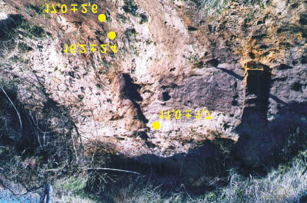 Jarosławiec II site (255,8 kmb); showed of TL dating (ka) and petrographical indexes i 38, 6 ± 5,8 ka są wyraźnie zbyt młode.