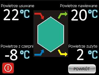 4.3.3. Sterowanie pracą nagrzewnicy kanałowej Przy pomocy sterownika z panelem