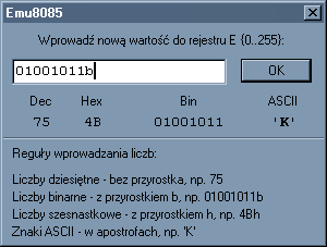 Pauza Wstrzymuje lub kontynuuje symulację w trybie ciągłym. Wstrzymanie symulacji nie powoduje jej zakończenia a jedynie przejście w tryb krokowy.