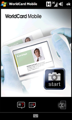 12.15 WorldCard Mobile Program WorldCard Mobile umożliwia wykonanie zdjęcia wizytówki i eksport danych kontaktowych przedstawionych na karcie do Kontaktów.