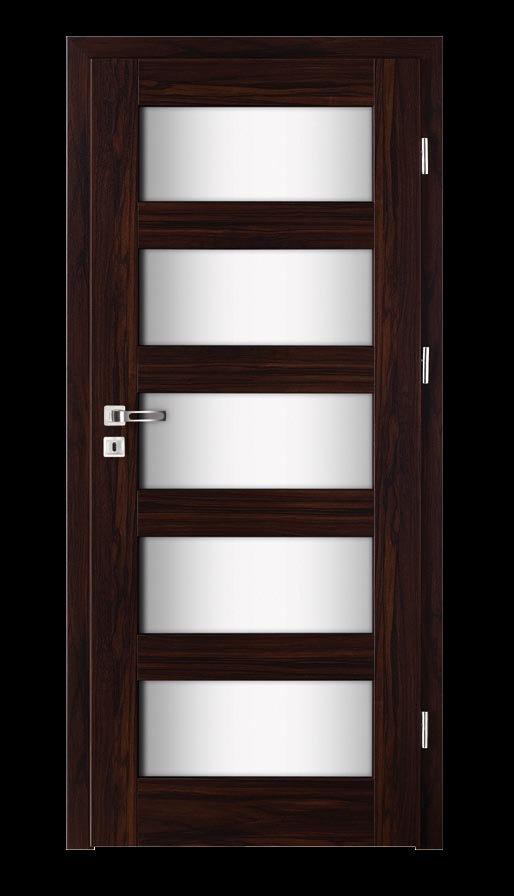 elegance gracja Konstrukcja drzwi: - ramy skrzydła wykonane z klejonki drewnianej i płyty mdf - profile wykończone laminatem INTENSO-Grain o wyglądzie zbliżonym do forniru o naturalnej