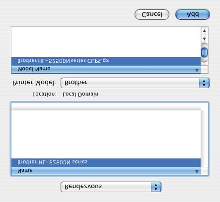 Jeżeli do sieci podłączono więcej takich samych modeli drukarki (HL-5250DN), adres ethernetowy (adres MAC) zostanie wyświetlony po nazwie modelu. Instrukcja obsługi dla sieci Rozdział 6.