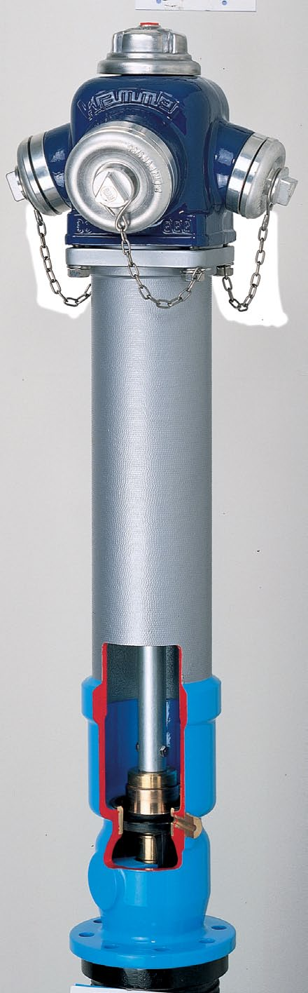 Hydrant nadziemny EURO 000-RW 0 sztywny standard SGG Nr kat. 50 na zapytanie: NGG, GGG, NNN zgodny z EN 14384 CiÊnienie robocze: max.