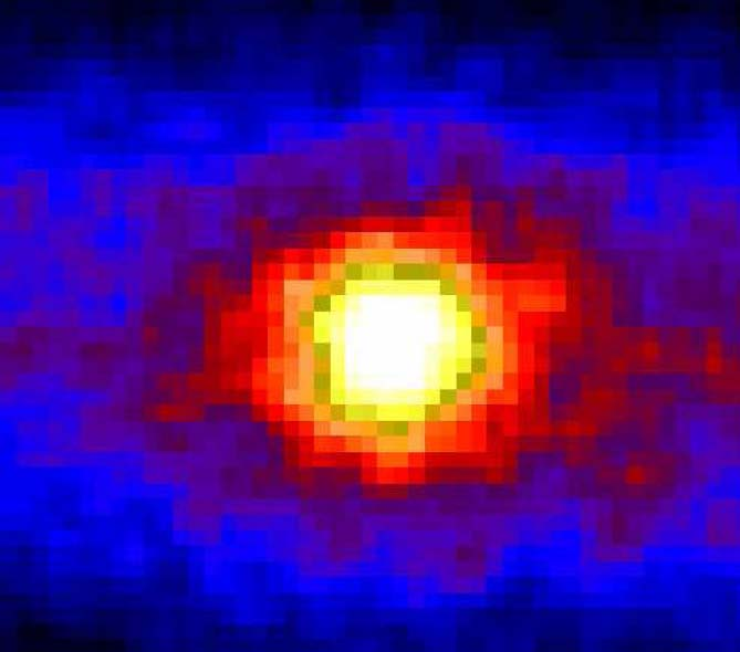 Neutrinogram Słońca z eksperymentu SuperKamiokande Rzeczywisty rozmiar Słońca ~ ½ pixla Niska przestrzenna zdolność