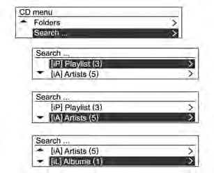 pokrętło MENU-TUNE, aby znaleźć żądany utwór, a następnie nacisnąć przycisk MENU-TUNE, aby odtworzyć wybrany