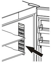 Oświetlenie wewnętrzne jest umieszczone po stronie lewej, prawej i u góry w komorze chłodziarki i nad każdą szufladą w komorze zamrażarki.