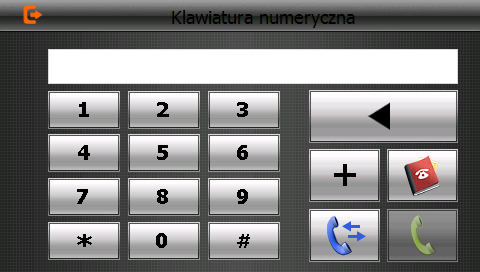 klawiatury telefonu.