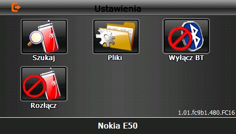 3.7.9 Ustawienia Bluetooth VOYAGER S500i W celu przejścia do menu ustawień Bluetooth kliknij w ikonę poniżej.