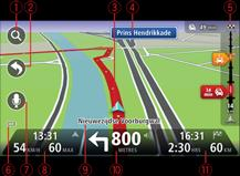 Widok z perspektywy kierowcy Informacje o widoku z perspektywy kierowcy Gdy urządzenie nawigacyjne Blue&Me-TomTom 2 zostanie uruchomione po raz pierwszy, zostanie wyświetlony widok z perspektywy