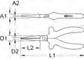 zaciskania otwory do ściągania izolacji dla drutów od 1,5 mm² + 2,5 mm² do