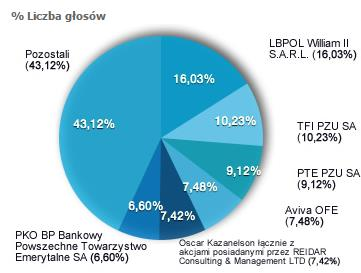 Struktura własnościowa Na podstawie raportu