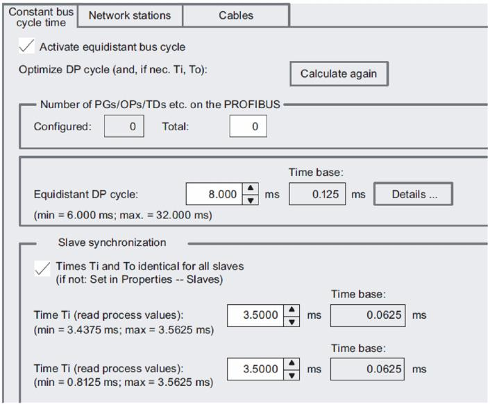 Funkcje 7.2 Synchronizacja cyklu w sieci PROF IBU S DP 2.
