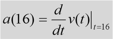 a) Prędkość w chwili t=16s Prędkość w określonym punkcie Jako zadanie domowe, proszę porównać obliczoną wartość prędkości z wartością otrzymaną