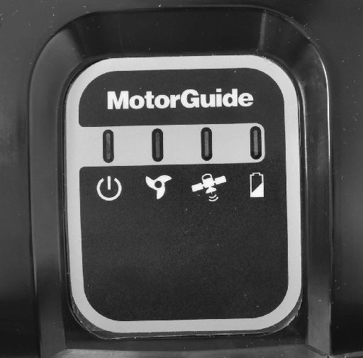 OBSŁUGA SILNIKA DO TROLINGU Identyfikcj kontrolek stnu Silnik do trolingu jest wyposżony w wielofunkcyjny pnel kontrolek.