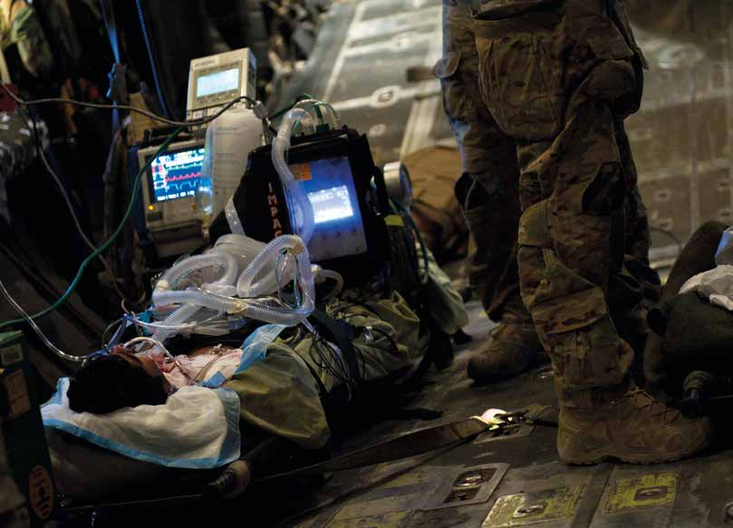 WSPÓŁCZESNE ARMIE ADRIAN CADIZ/USAF W diagnozowaniu na odległość wystarczy wykorzystać kilka najistotniejszych parametrów informujących o bezpośrednim zagrożeniu życia i zdrowia żołnierza.