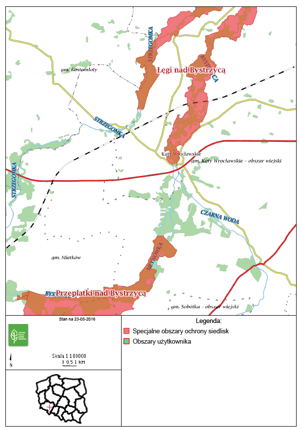 Mapa 2 Obszar rewitalizacji na tle obszarów o szczególnych