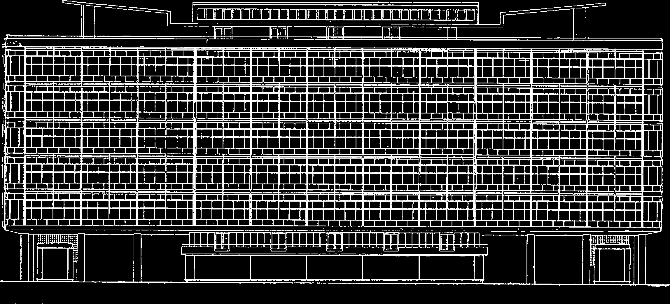 Stadion Dziesięciolecia PRL w Warszawie 1954 1955, Hryniewiecki, Leykam, Rajewski ostatnio dokonano pieczołowitej rekonstrukcji znanego pawilonu Miesa van der Rohe w Barcelonie i gdzie ścisłą,