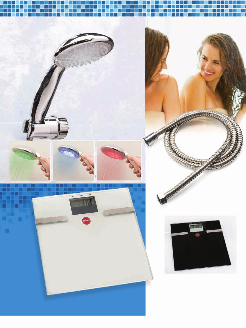 Słuchawka prysznicowa z sygnalizacją LED pasuje do każdego standardowego węża prysznicowego 39 99 Diody zamontowane w głowicy prysznica podświetlają strumień wody w różnych kolorach.