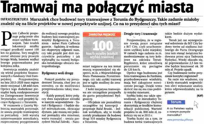 Rewitalizacja pozwoli na przywrócenie parametrów technicznoeksploatacyjnych infrastruktury kolejowej oraz prêdkoœci rozk³adowej 100 km/h.