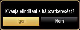 A Tárolási mód kiválasztása után megjelenik egy megerősítő képernyő. A folytatáshoz válassza ki a IGEN opciót.